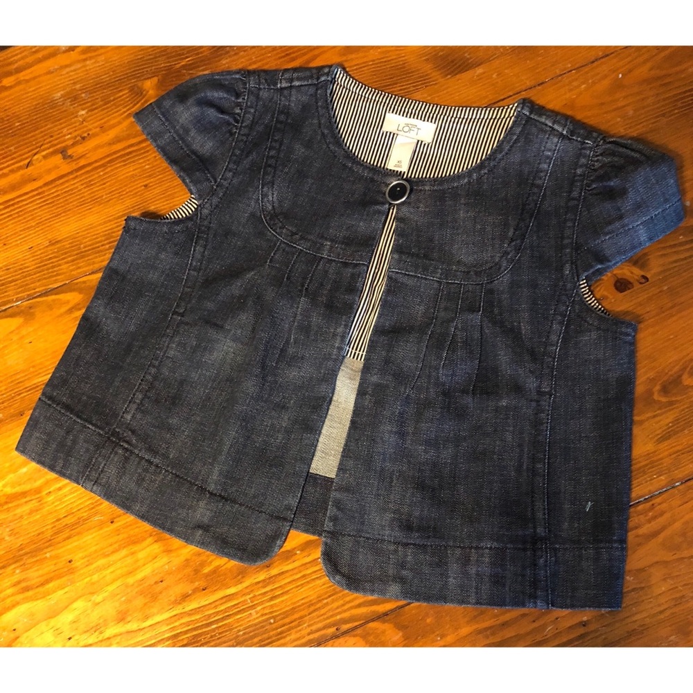 Ann Taylor Loft vest bolero jacket blazer